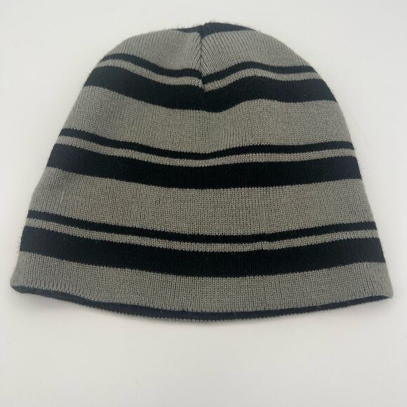 Harry Potter Beanie Hogwarts School Crest Patch Black Grey Unisex Adult One Size - Picture 4 of 7